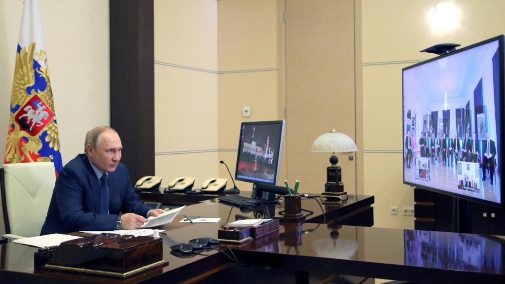 Vladimir Putin, este viernes en el Kremlin.