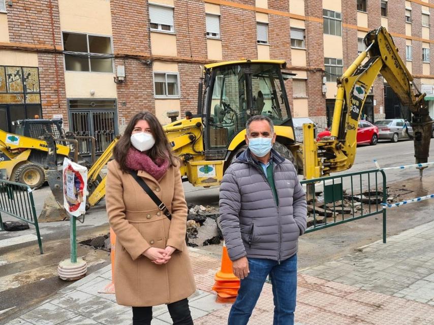 La concejala de Medio Ambiente, Miryam Rodríguez, ha visitado hoy las obras en Garrido