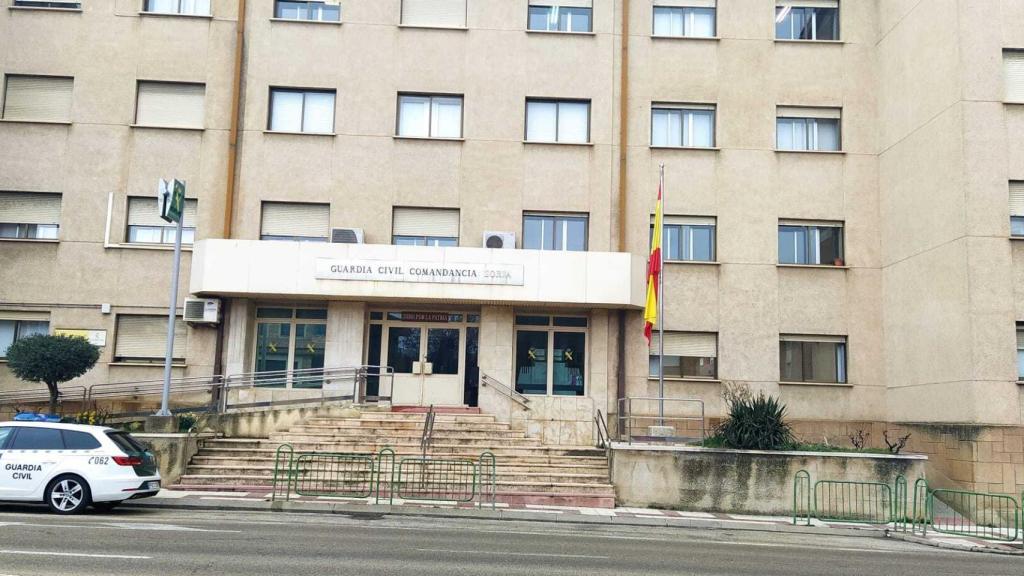 Fachada del cuartel de la Guardia Civil de Soria