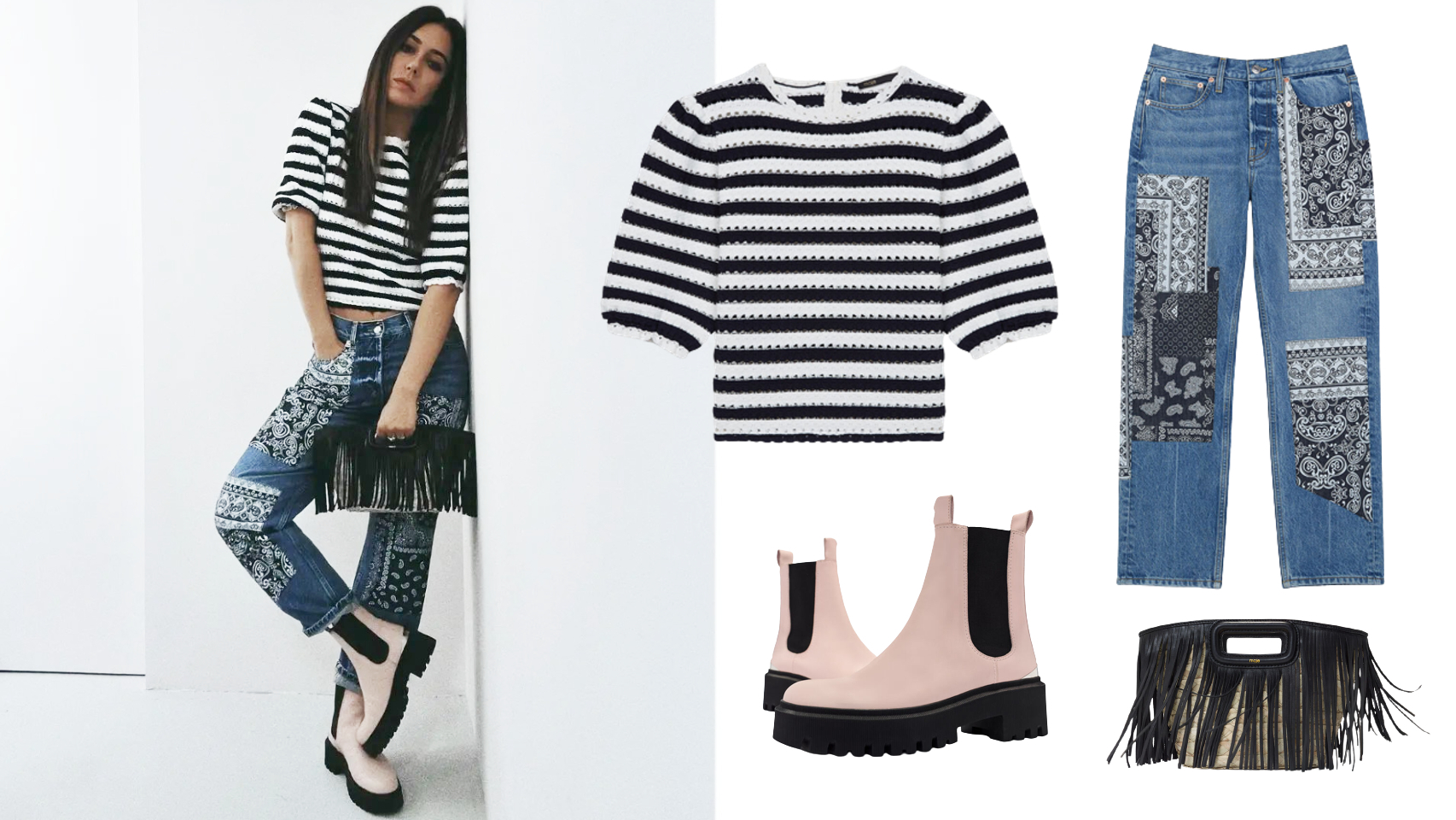 Blanca Suárez con su 'total look' de Maje París.