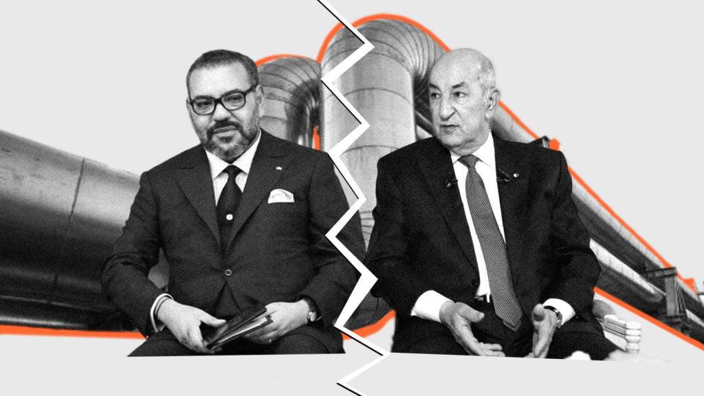 El rey de Marruecos y el presidente de Argelia, Abdelmadjid Tebboune.