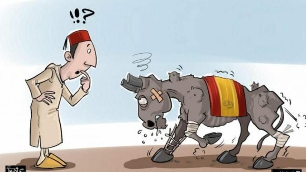 Viñeta del diario marroquí Hexpress, de junio de 2021.