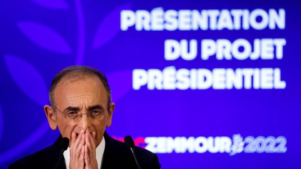 Éric Zemmour en un mitin político.
