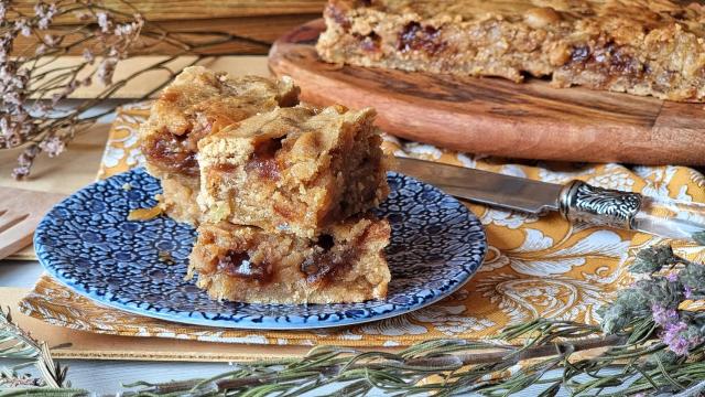 Brownie de manzana y caramelo sin chocolate híper jugoso
