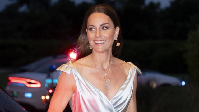 Kate Middleton en su último acto en el Caribe.