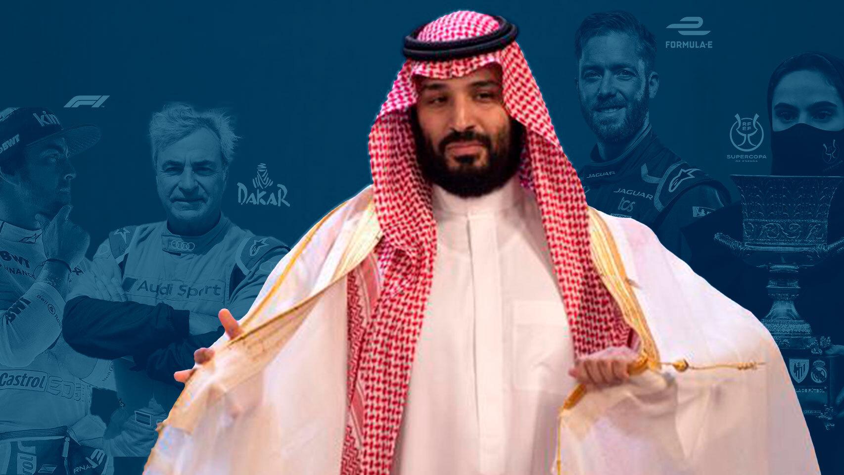 Fotomontaje de Mohamed bin Salmán