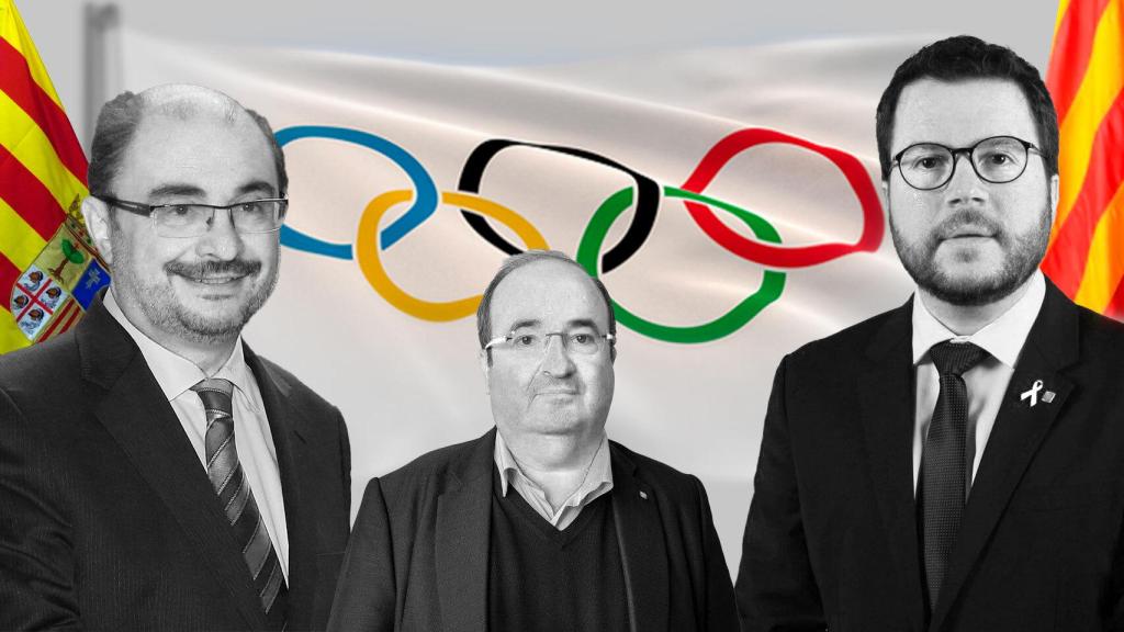 Javier Lambán, Miquel Iceta y Pere Aragonès