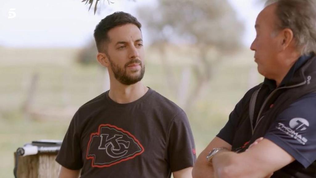 David Broncano junto a Bertín Osborne durante su entrevista de 'Mi casa es la tuya'.