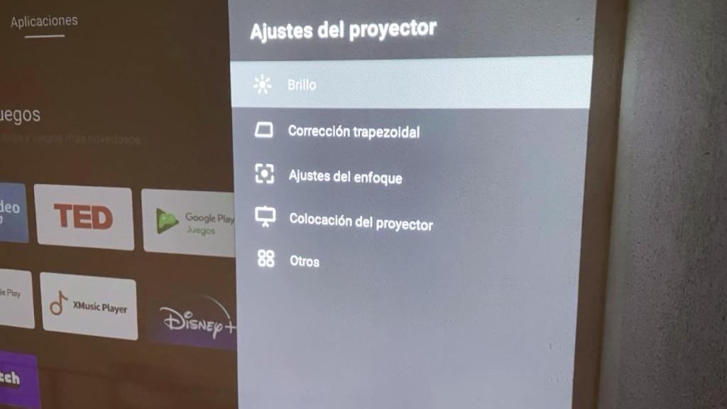 Ajustes de proyección en el Xgimi Horizon Pro