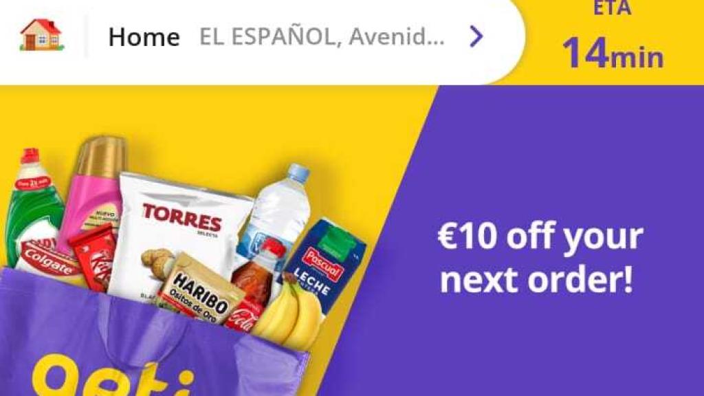Aplicación de Getir