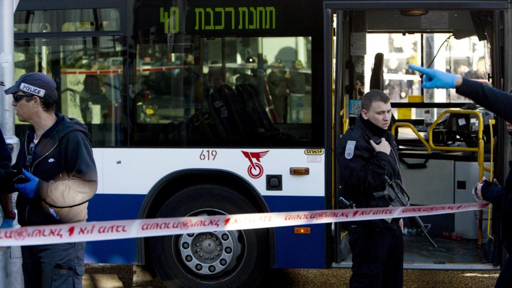 Imagen de archivo de agentes de policía en Tel Aviv.