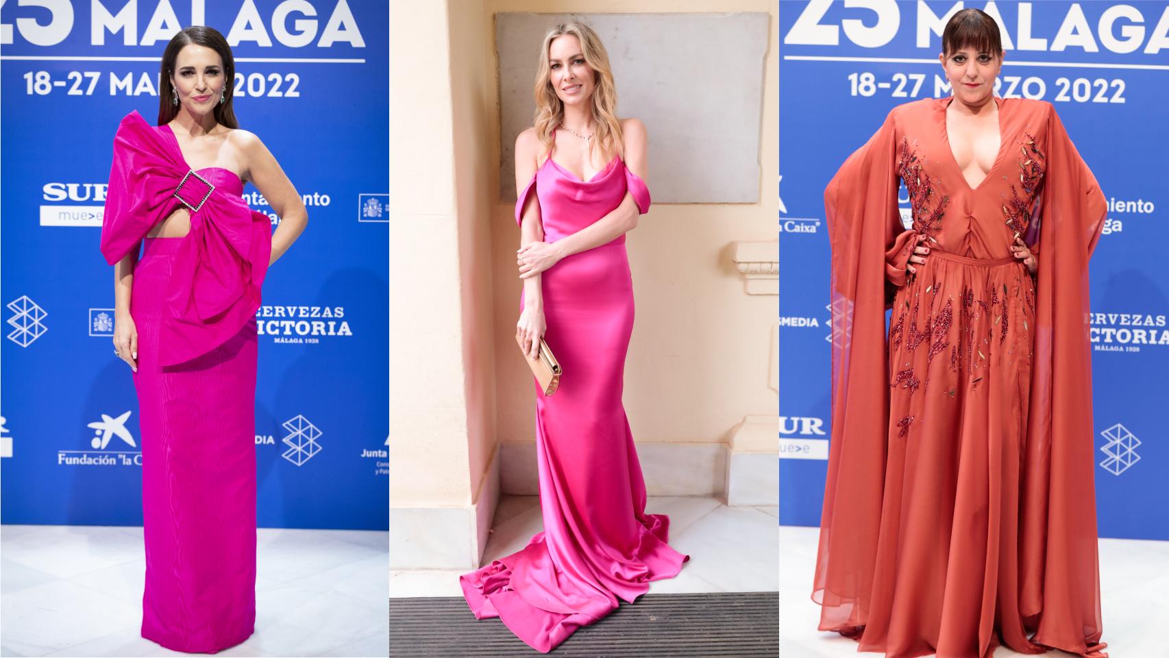Paula Echevarría, Kira Miró y Yolanda Ramos durante el Festival de Málaga.
