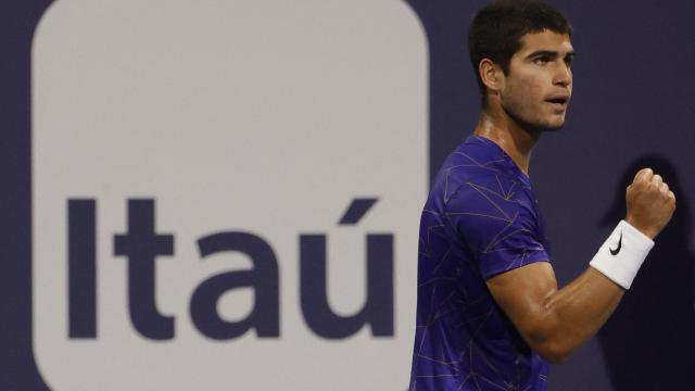 Carlos Alcaraz, en el Miami Open 2022