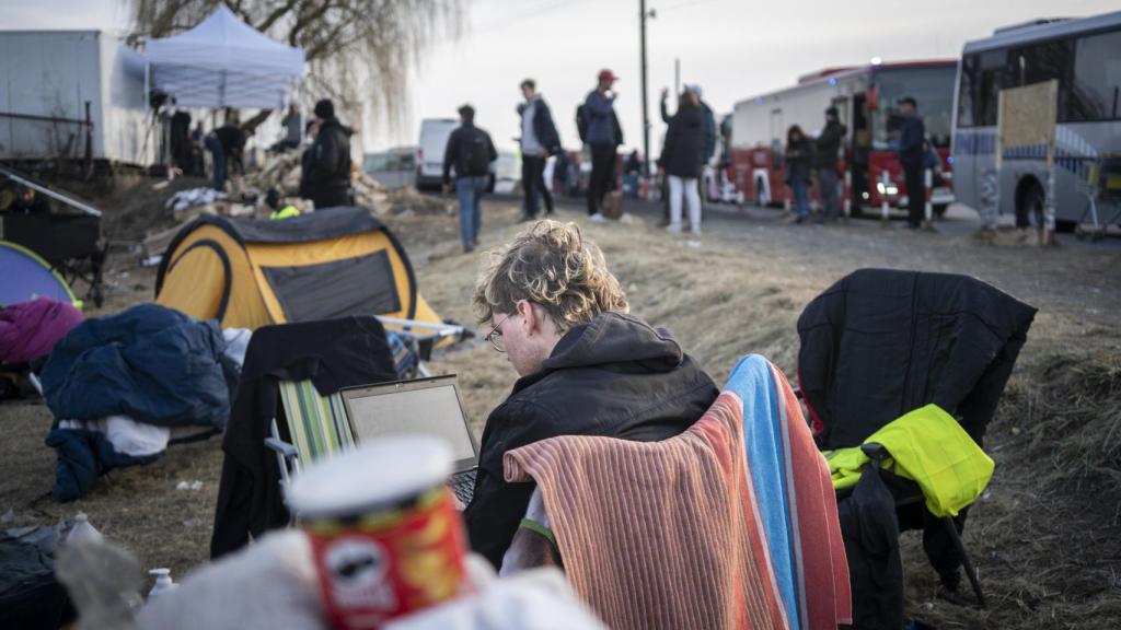Así se viven los refugiados en Medyka, junto a la frontera ucraniana