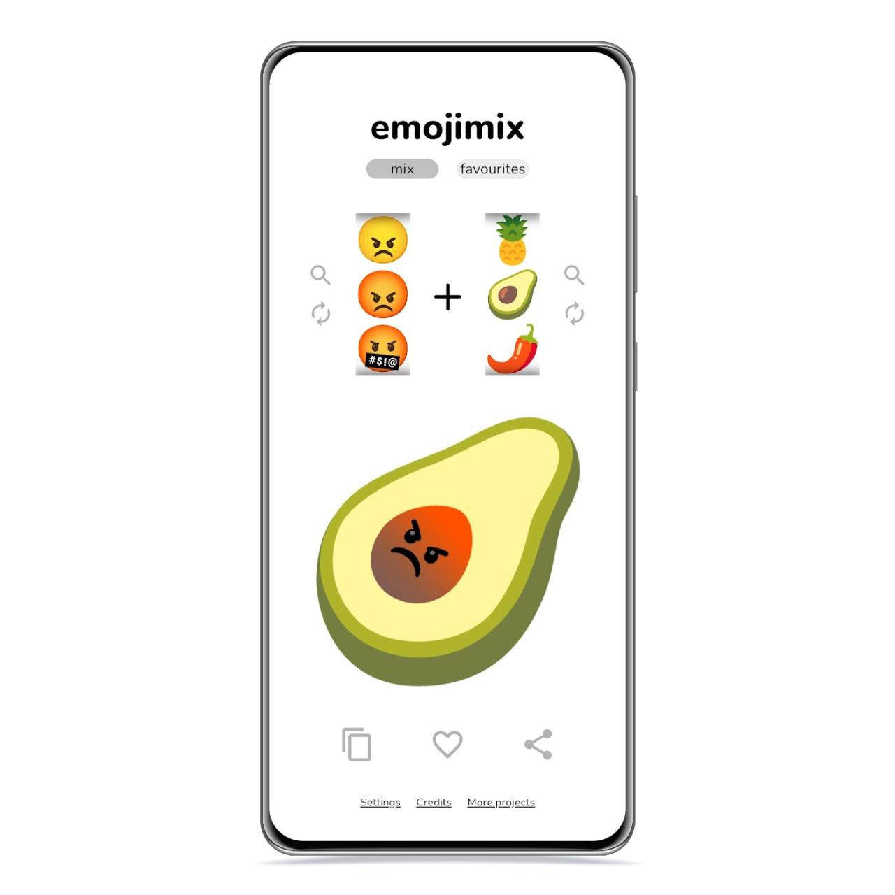 Emojimix aguacate