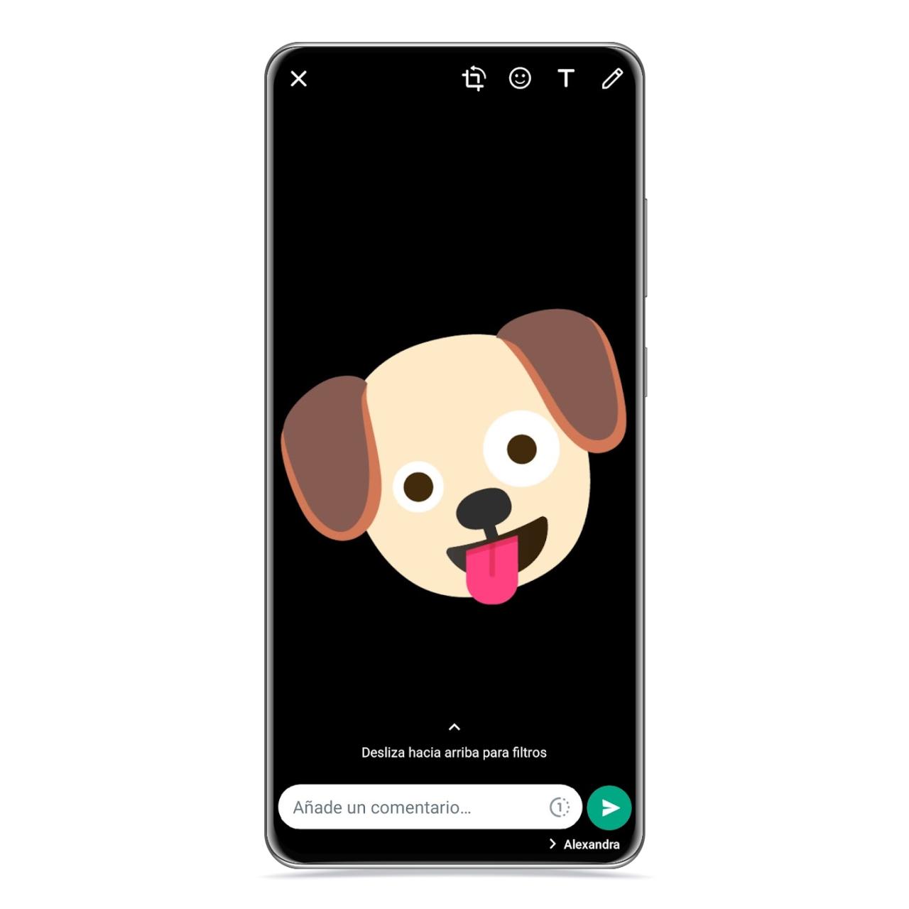 Compartir emojimix en WhatsApp