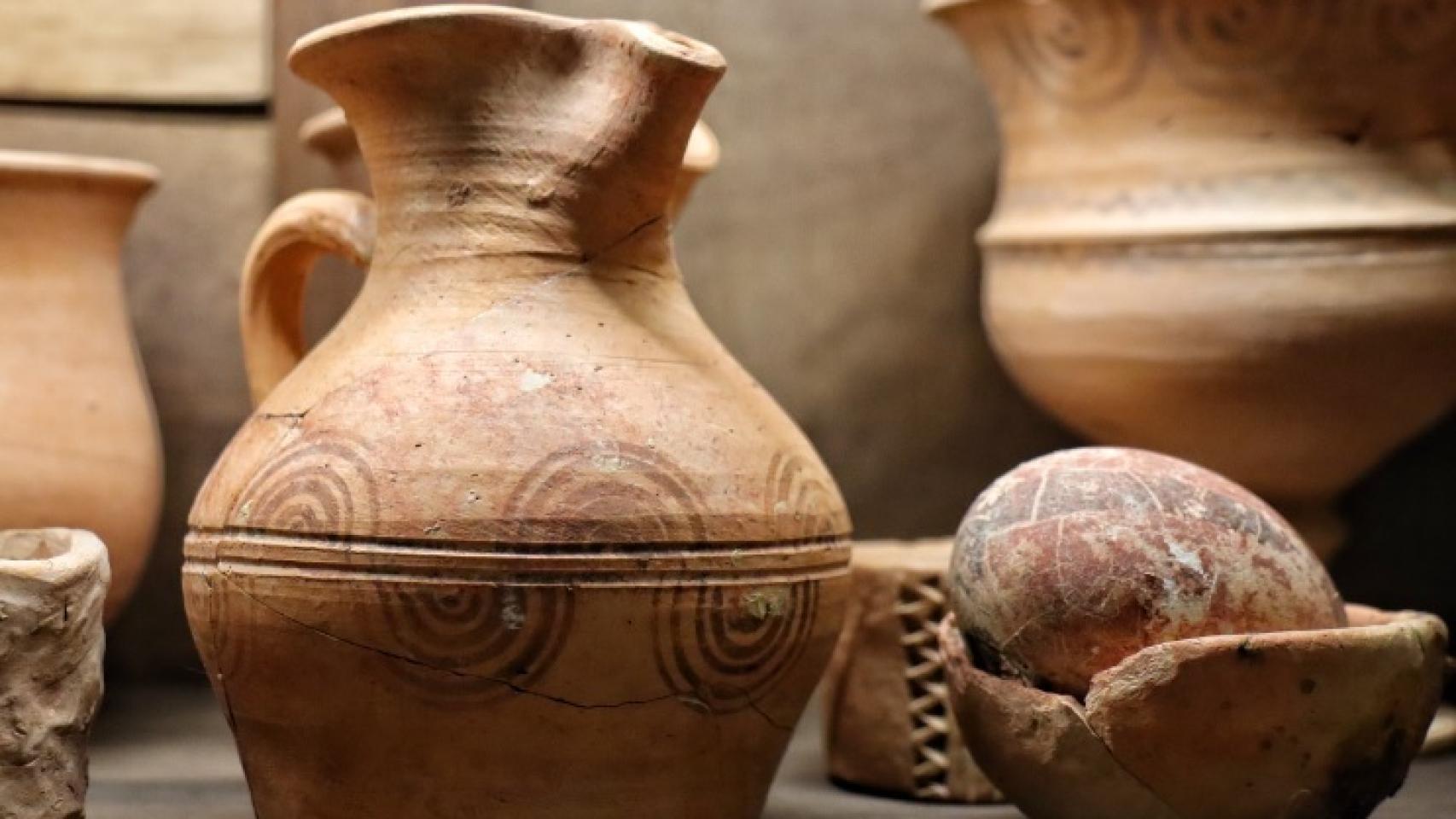 Algunas de las piezas encontradas en Pintia