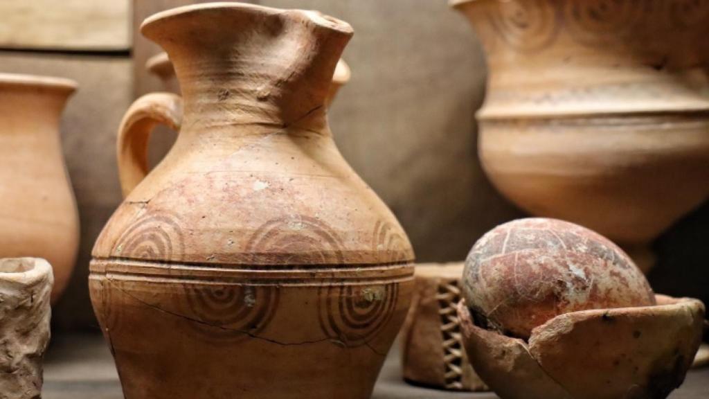 Algunas de las piezas encontradas en Pintia