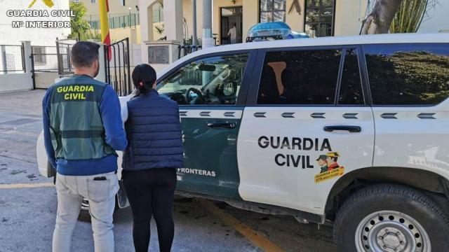 La detenida por la Guardia Civil.
