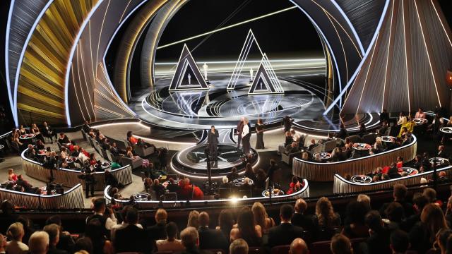 Will Smith en su discurso como mejor actor en la ceremonia de los Oscar.