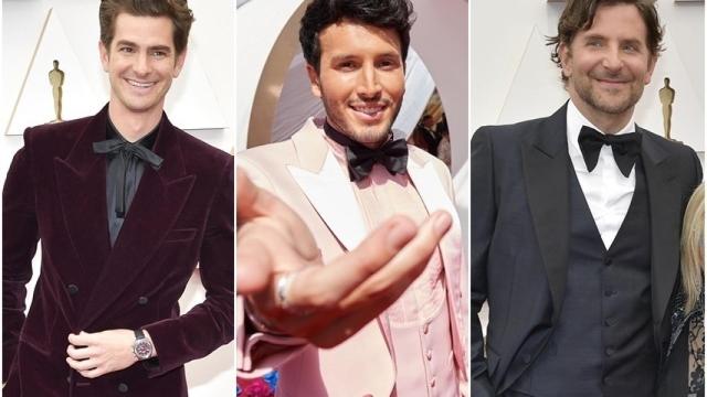 Andrew Garfield, Sebastián Yatra y Bradley Cooper.