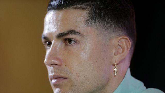 Cristiano Ronaldo, en rueda de prensa con la selección de Portugal