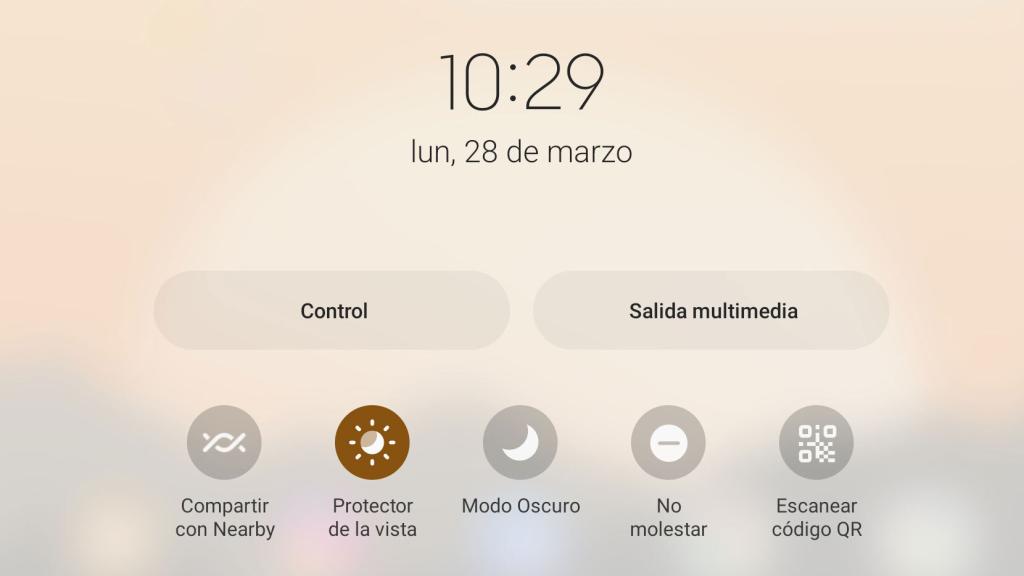 Qué es la opción Protector de la vista de los móviles Samsung