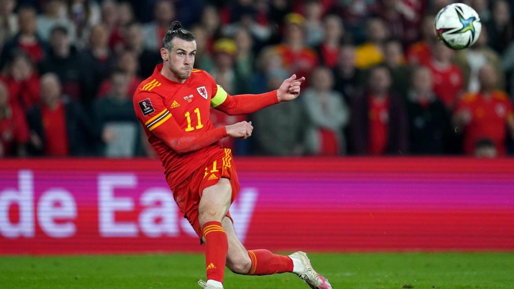 Gareth Bale, en un partido con la selección de Gales