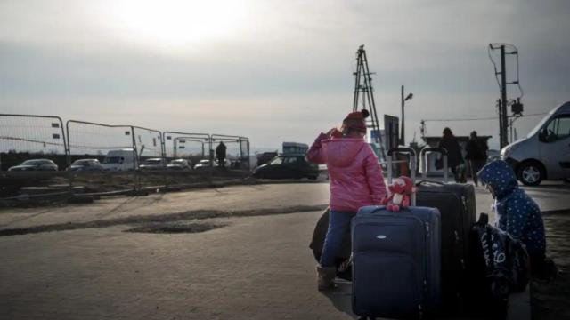 Niños refugiados ucranianos. Foto: Jorge Barreno.