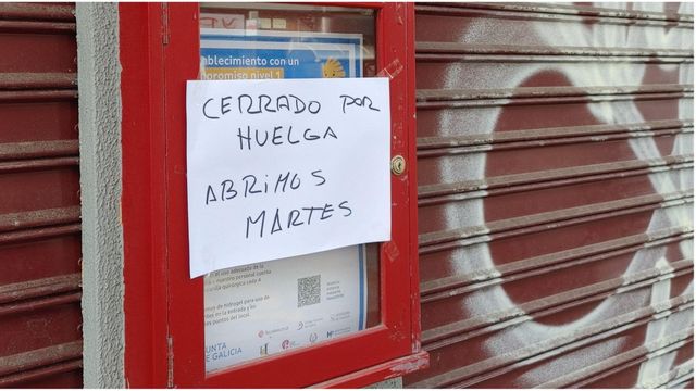 Cierre patronal de hostelería en A Coruña.
