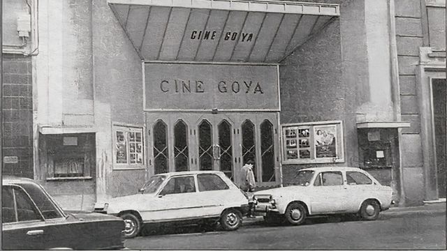Fachada del desaparecido Cine Goya de A Coruña