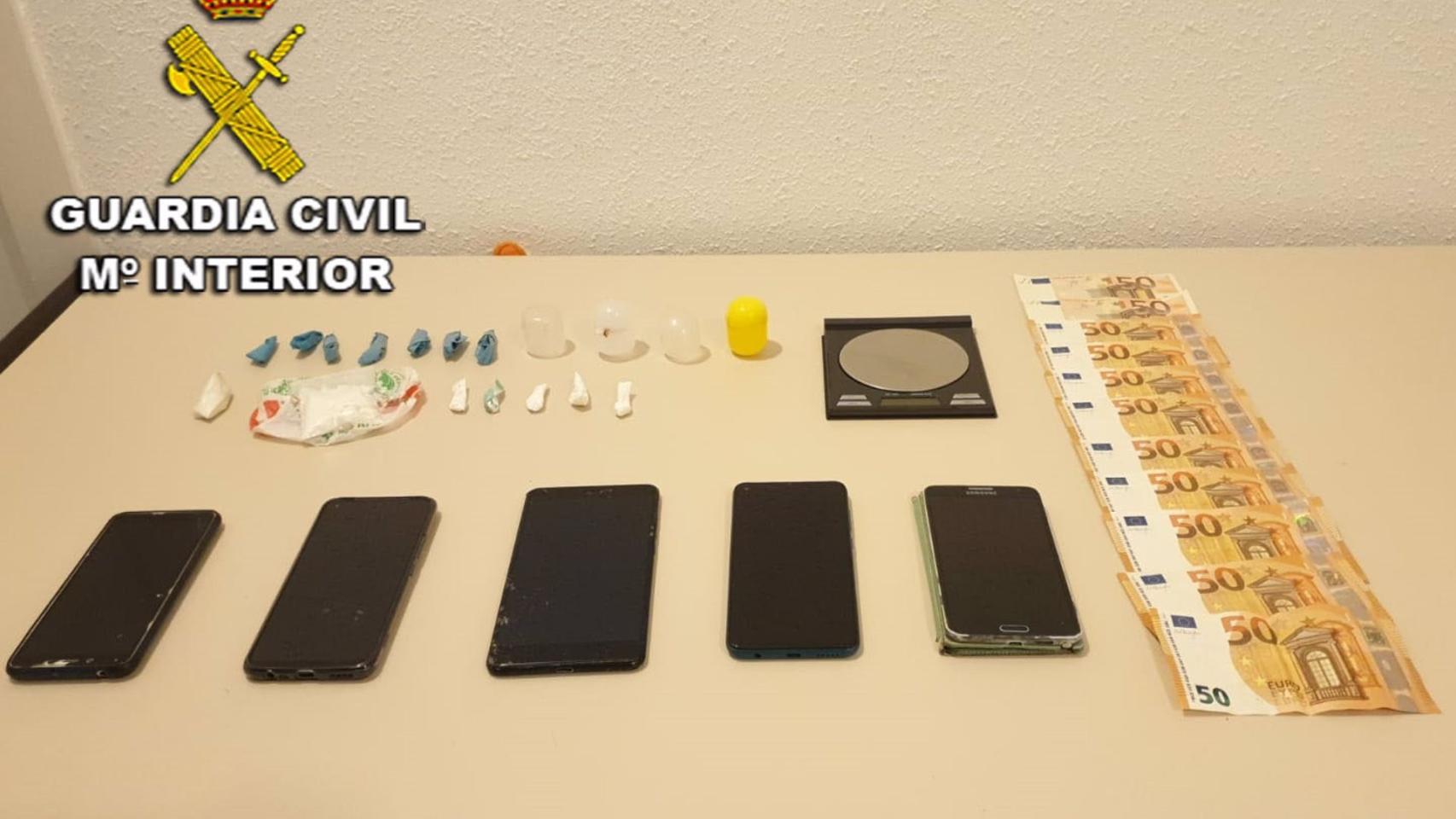 Detenida en Nigrán por tráfico de cocaína.