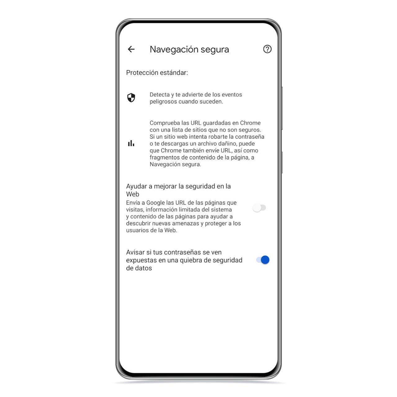 Aviso contraseñas en Google Chrome