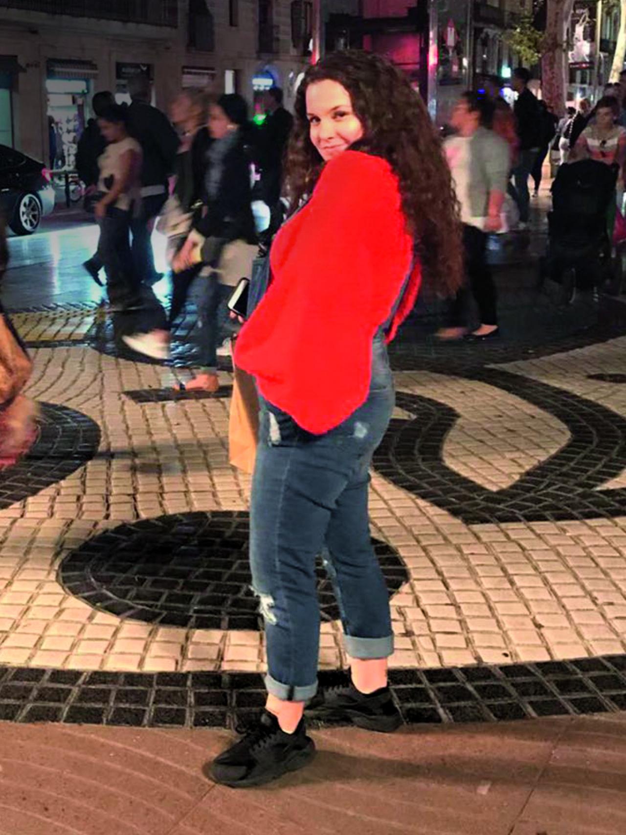 Paula, antes de su pérdida de peso.