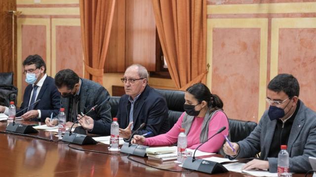 Varios integrantes de la comisión durante el debate sobre Doñana