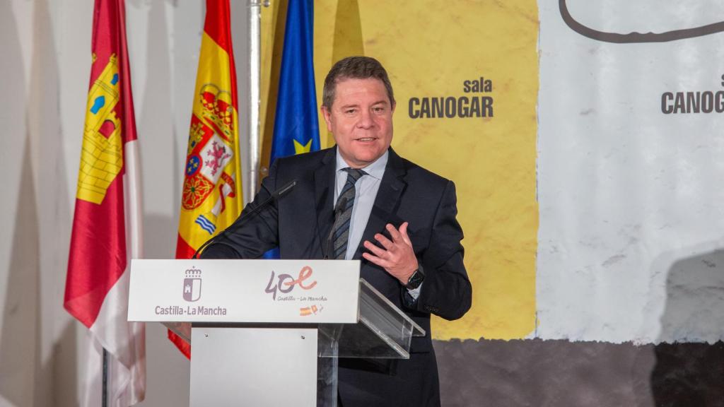 Emiliano García-Page, presidente de Castilla-La Mancha, este martes en Cuenca. Foto: JCCM.