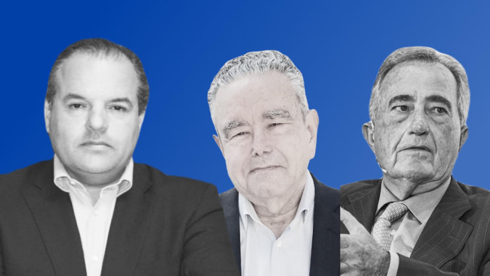 De izquierda a derecha, Carlos Baño, Andrés Pedreño y Juan Riera.