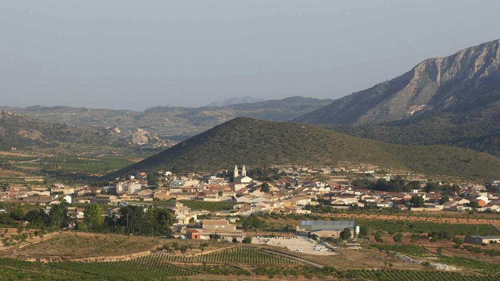 Panorámica de Algueña, Alicante.