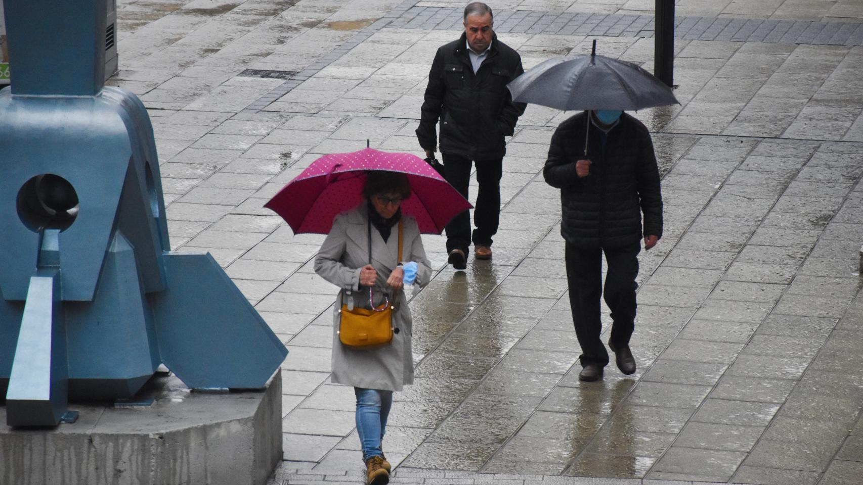Lluvia en Zamora en una imagen de archivo.