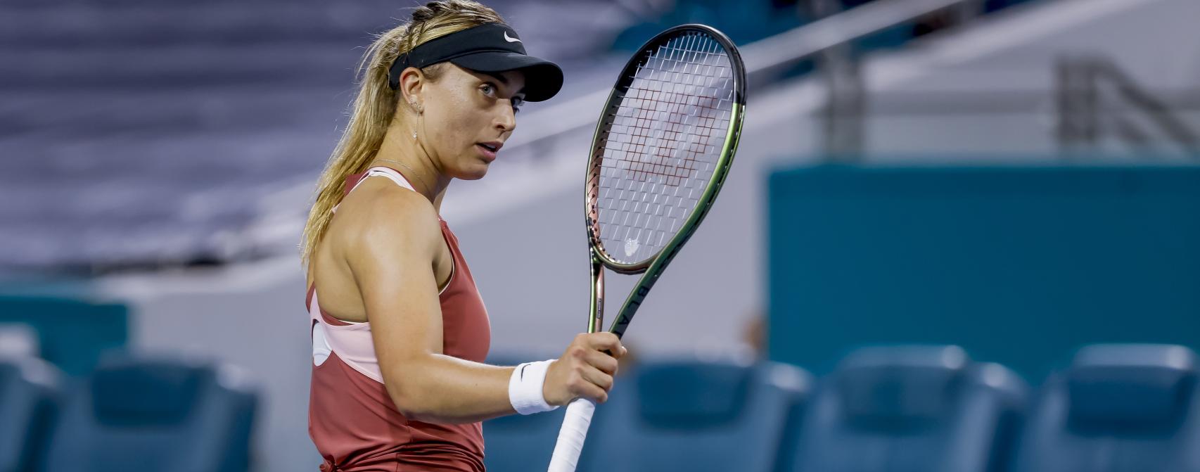 Paula Badosa, en el Masters 1.000 de Miami