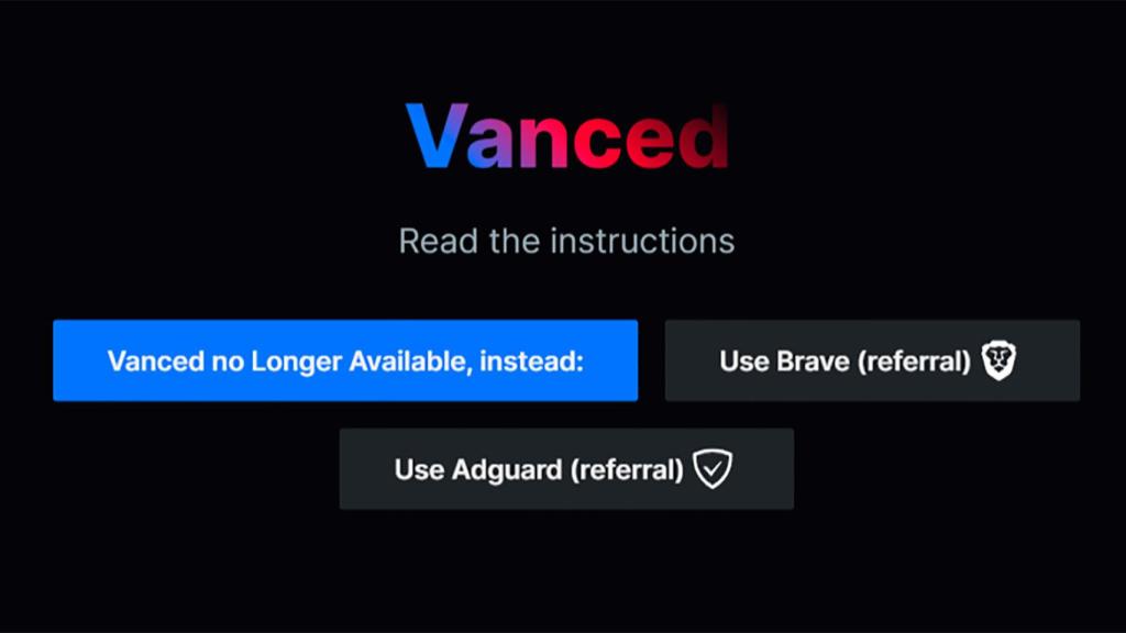 La web de Vanced