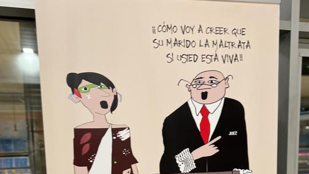 El polémico cartel contra la violencia de género.