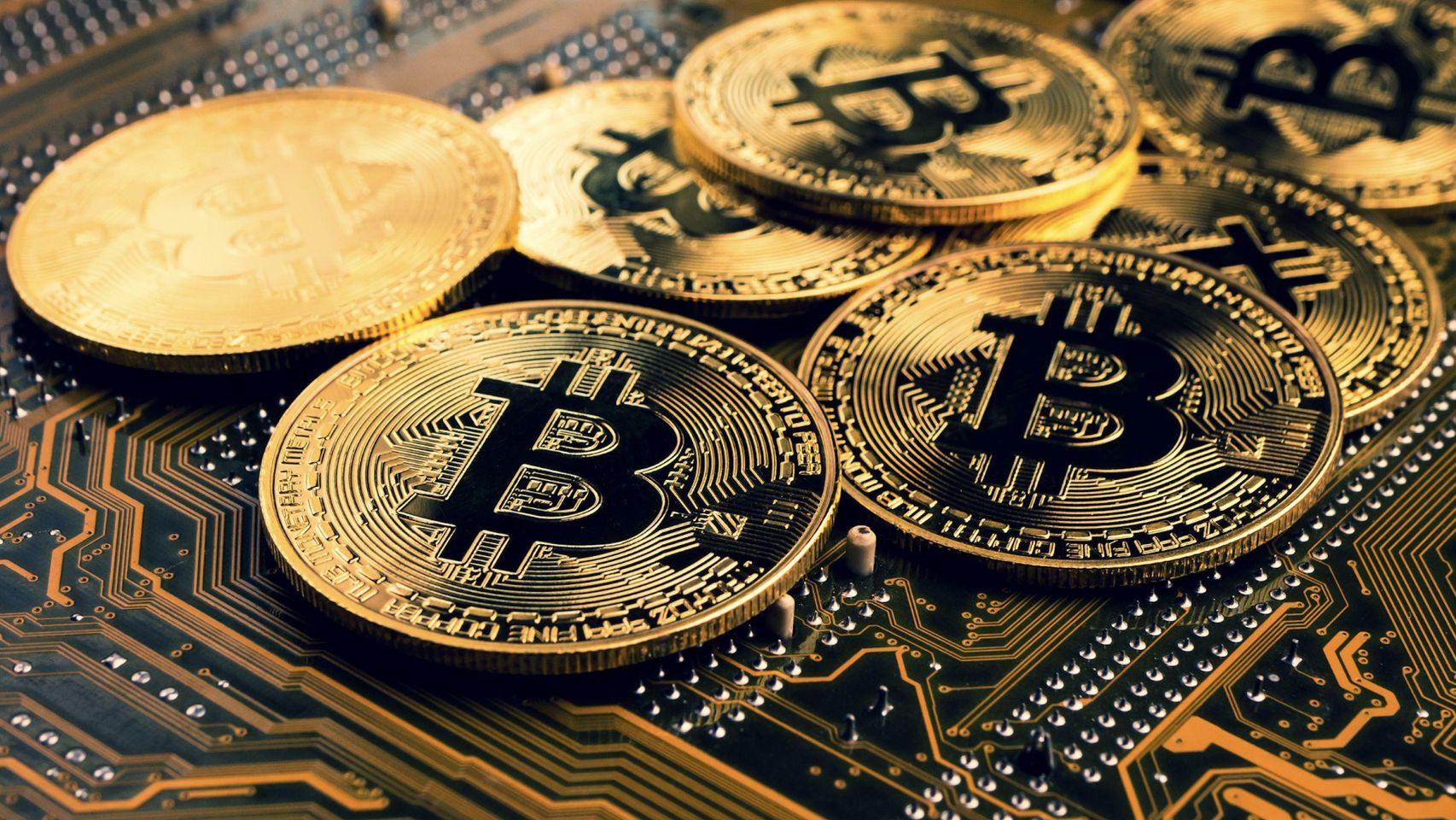 Representación física del bitcoin.