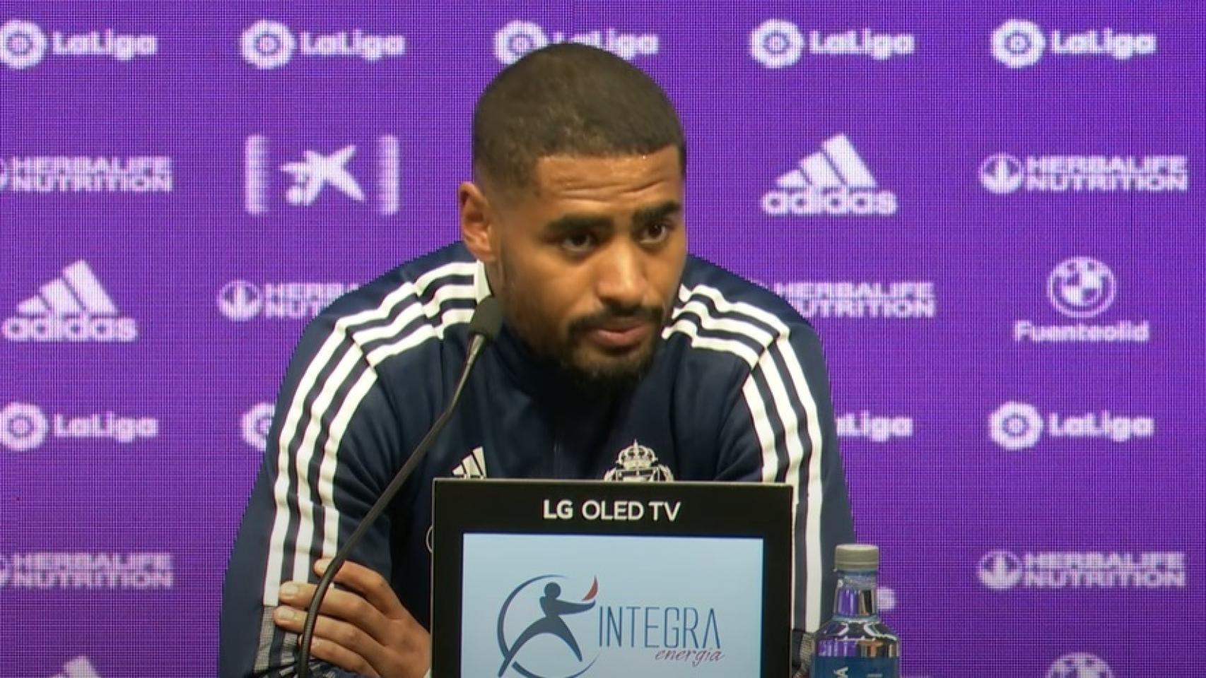 Saidy Janko durante la rueda de prensa