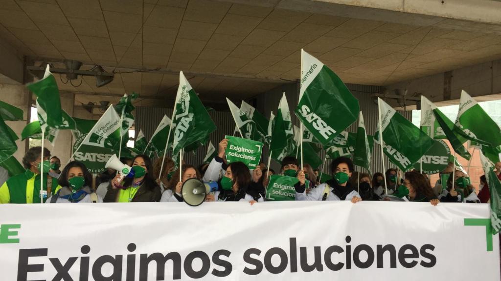 Concentración en Toledo. Foto: SATSE.