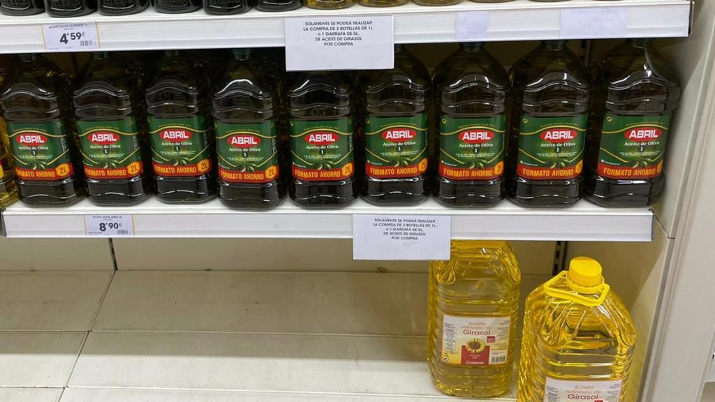 Imagen de la limitación de compra de productos.