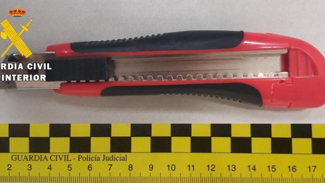 Imagen del cúter facilitada por la Guardia Civil de Burgos