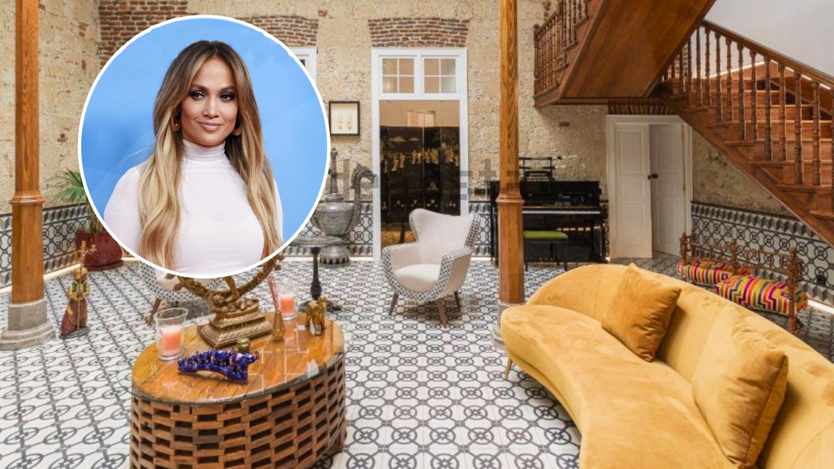 Jennifer Lopez en un fotomontaje de JALEOS.