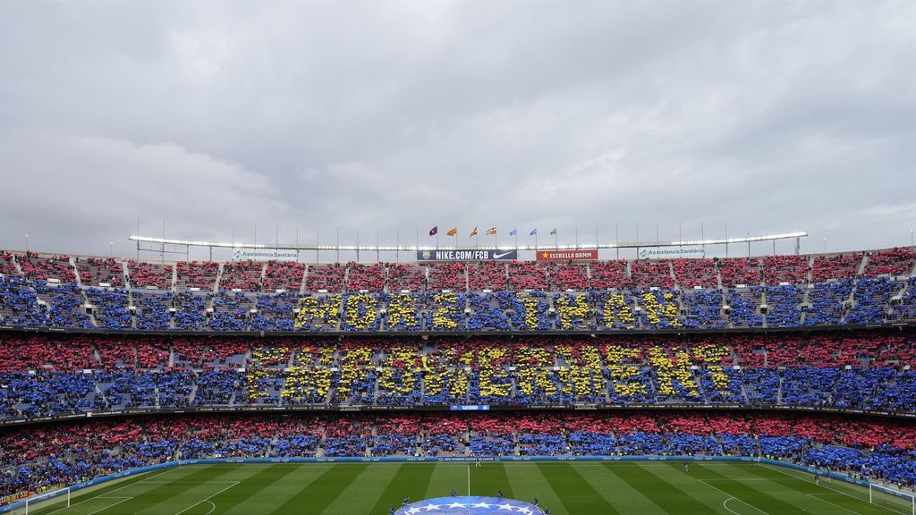'More Than Empowerment' ('Más que empoderamiento'), el mensaje del mosaico del Camp Nou en El Clásico femenino