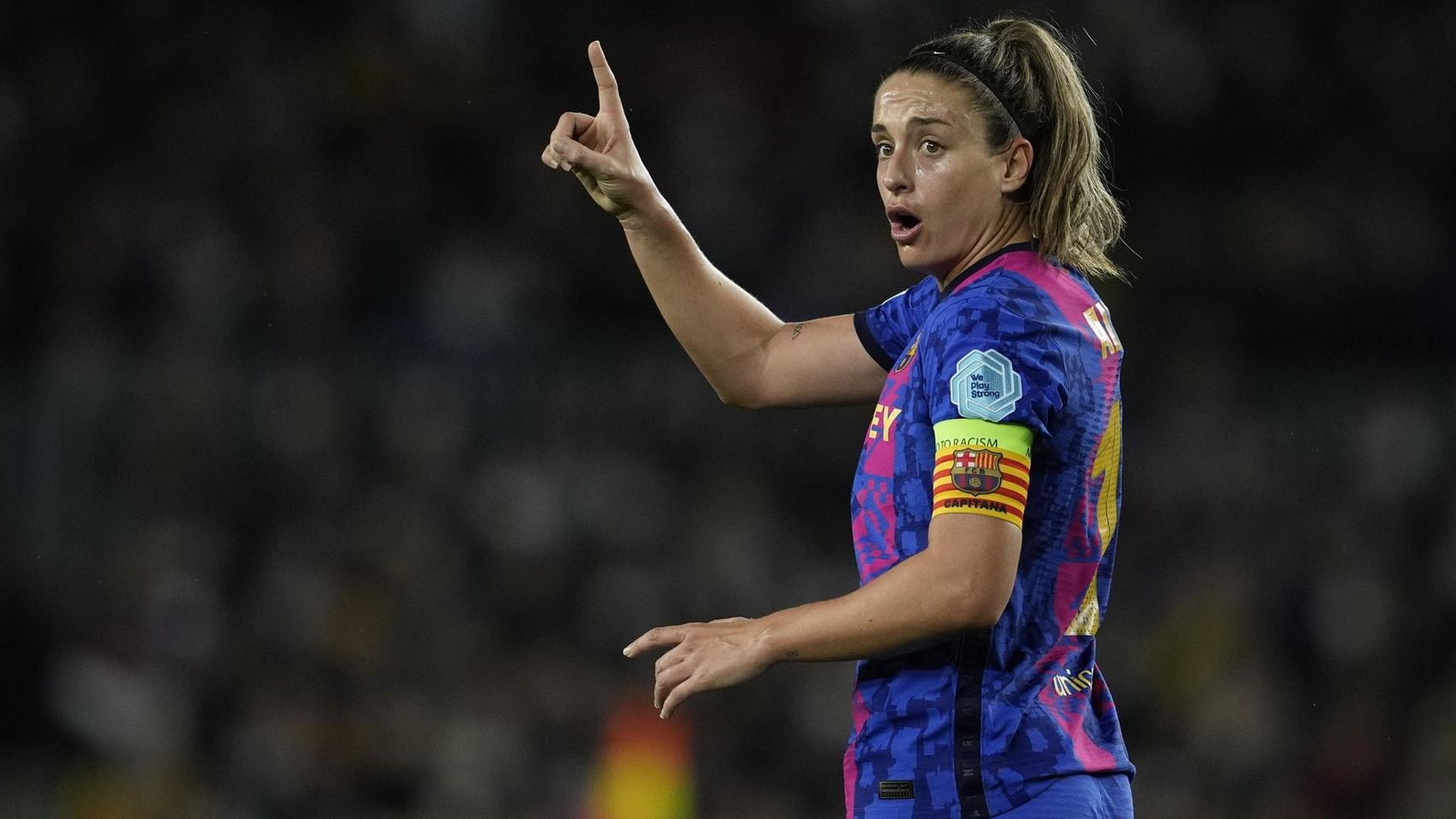 Alexia Putellas, autora del cuarto gol del Barcelona en El Clásico femenino de la Women's Champions League